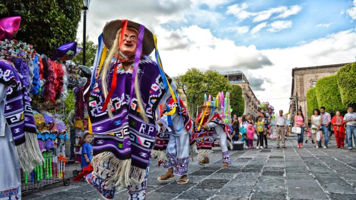 Mexican landscape and culture representing the regional roots of Día de los Muertos