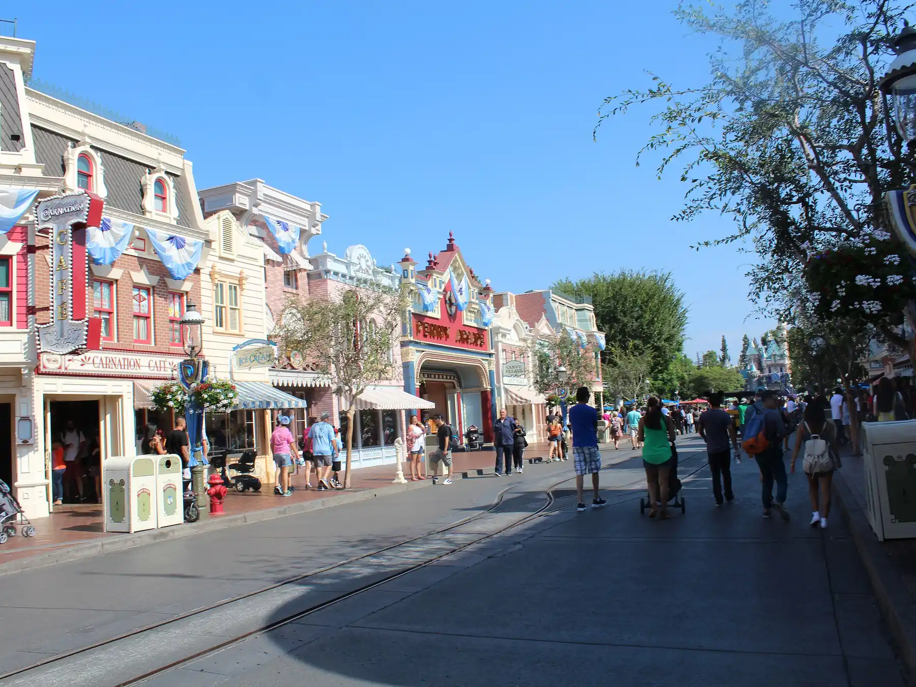 Main Street, U.S.A. inside Disneyland park