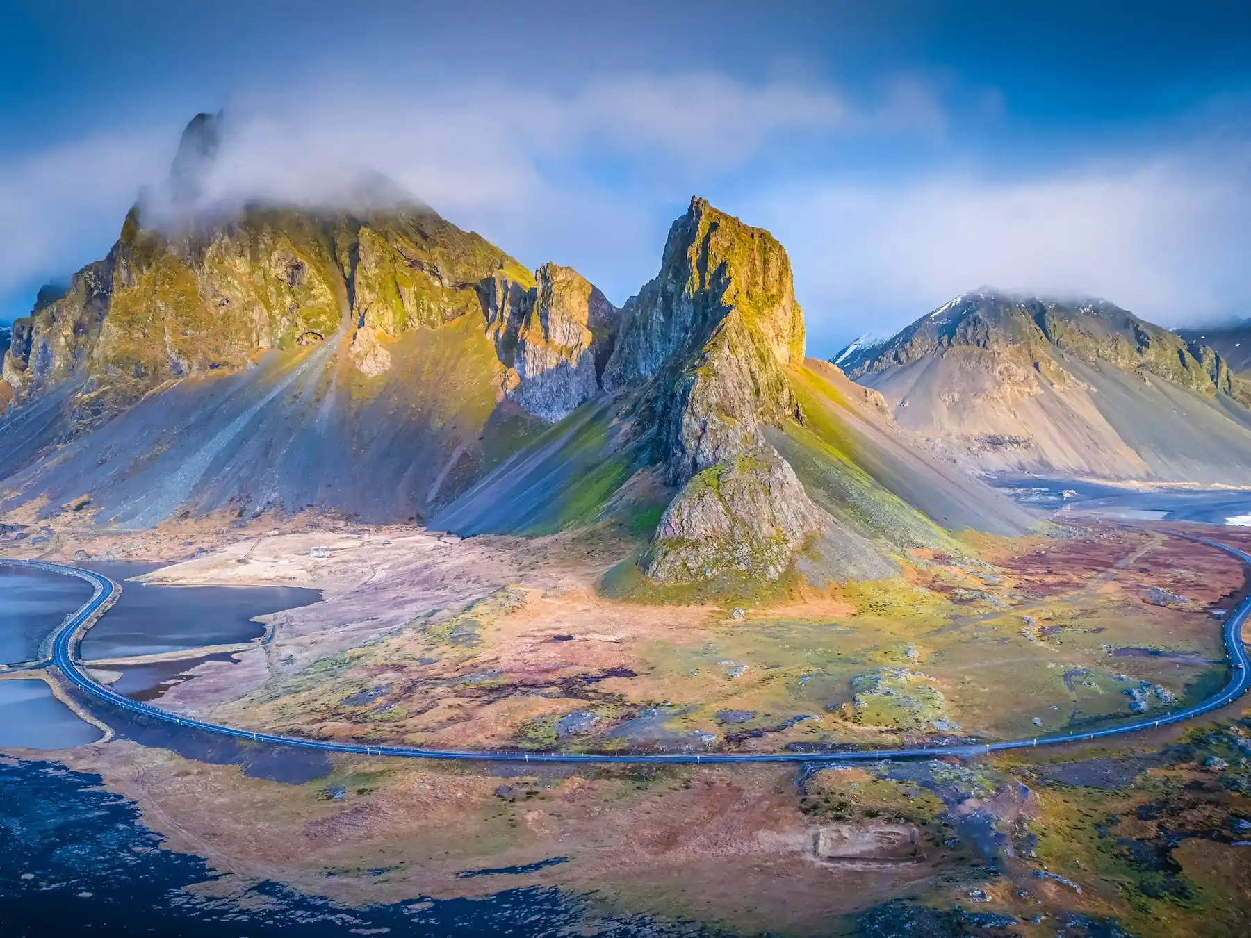 Colorful mountain landscape in Iceland