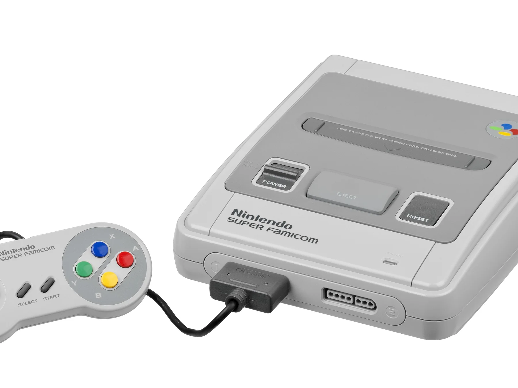 Nintendo Super Famicom video game console and controller