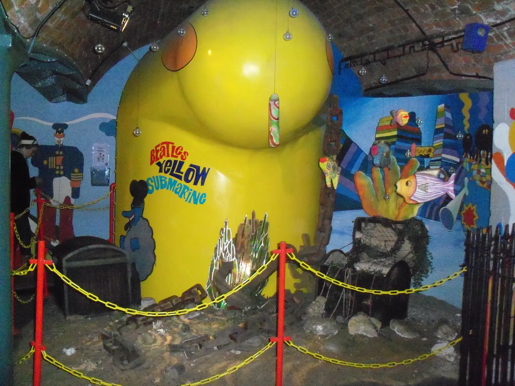 Yellow Submarine display inspired by the Beatles animated film