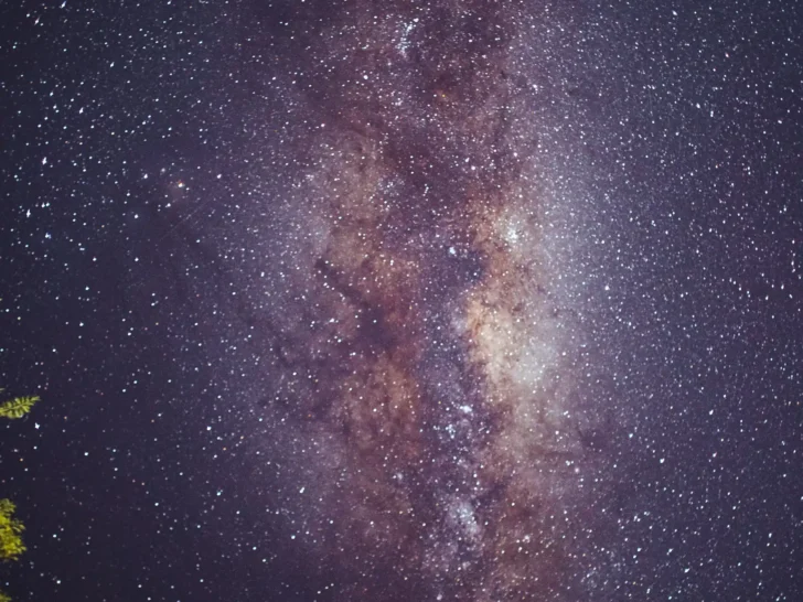 Milky Way stretching across a star-filled sky