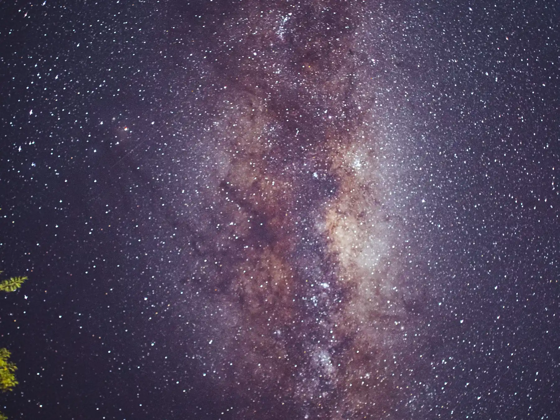 Milky Way stretching across a star-filled sky
