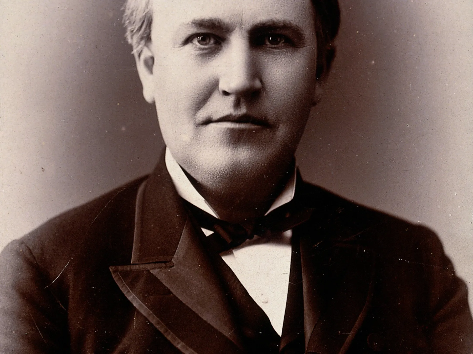 Formal portrait of Thomas Edison