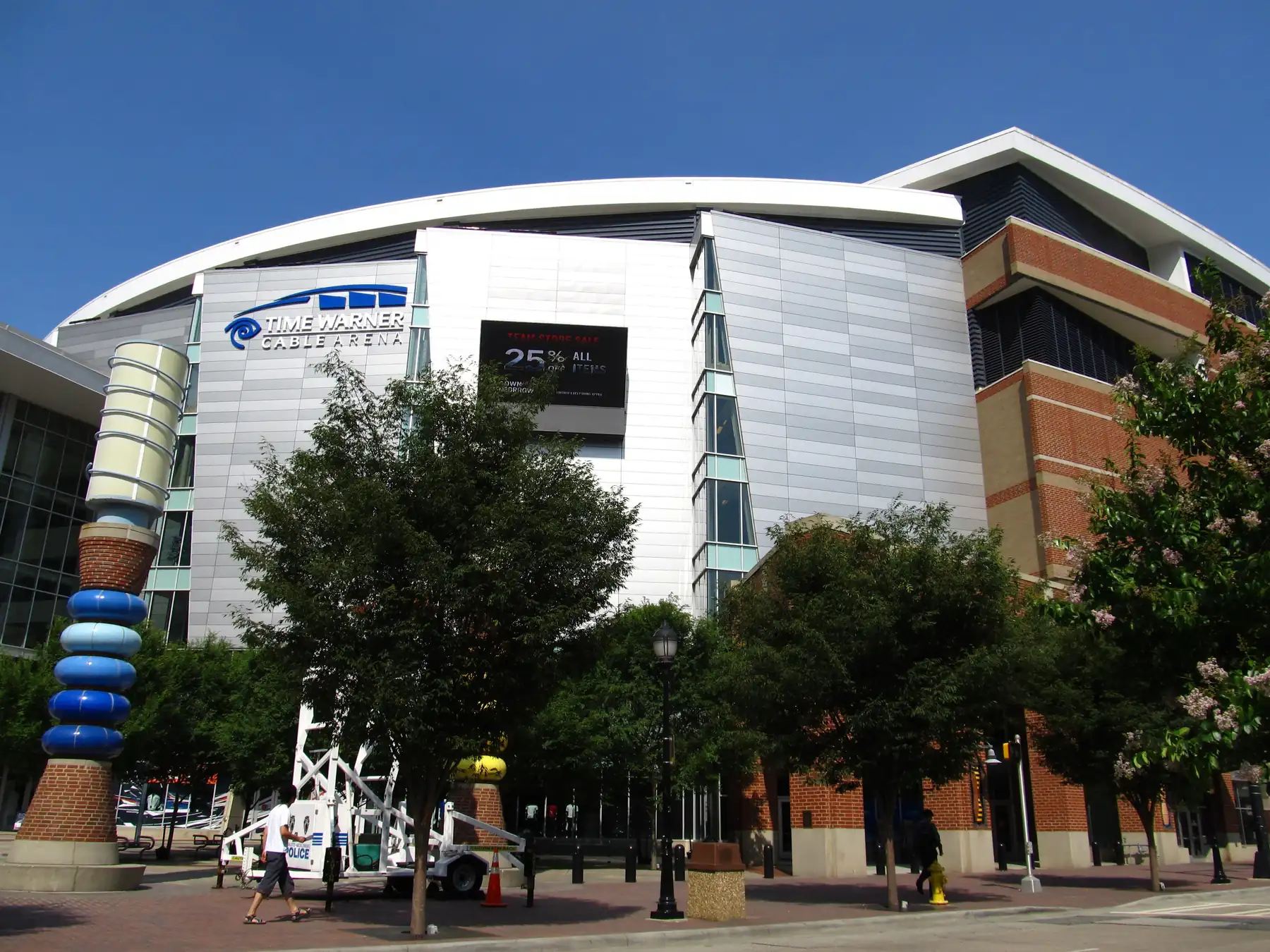Exterior of an NBA basketball arena