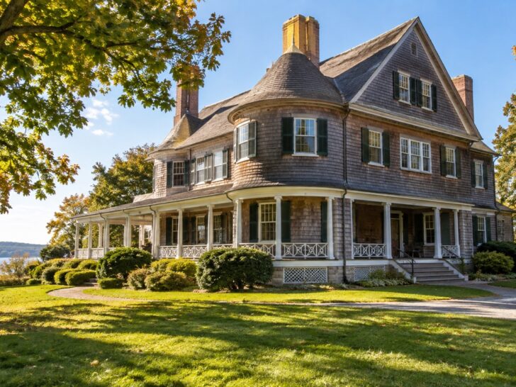 Historic Sagamore Hill house in Oyster Bay New York, no people