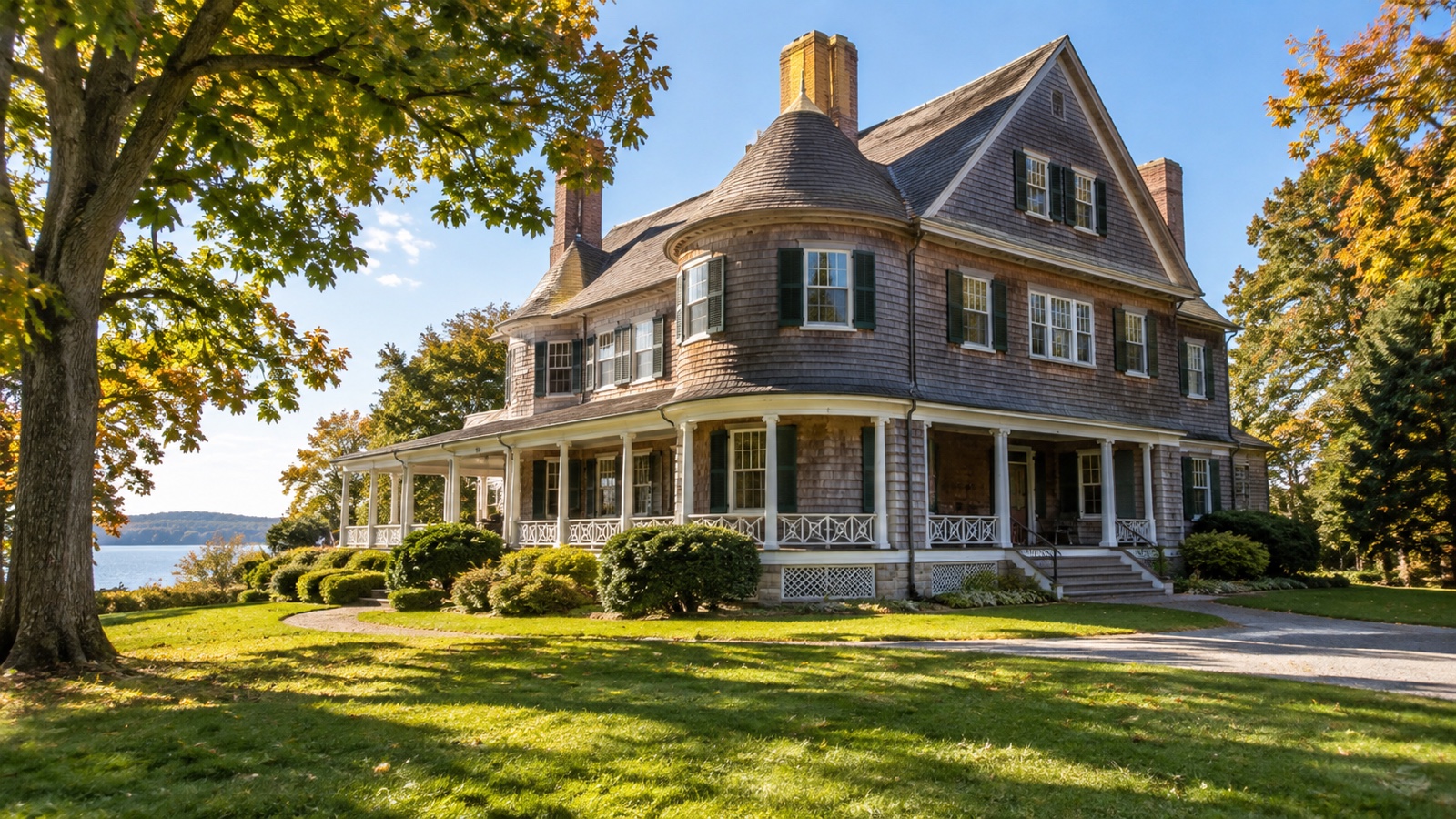Historic Sagamore Hill house in Oyster Bay New York, no people
