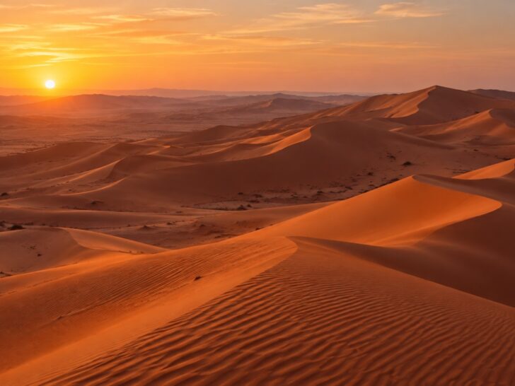 Sand dunes of the Empty Quarter in Saudi Arabia